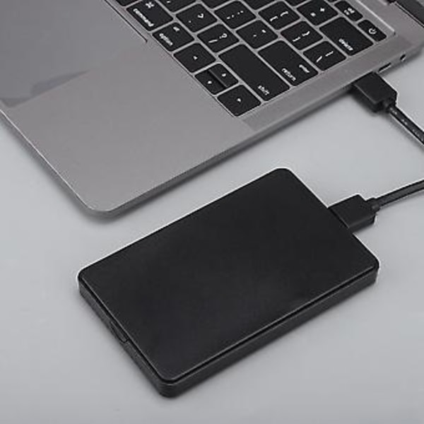 W25Q730M 2.5'' USB3.0 SATA Mobilt Hårddiskbox Chassi HDD-kabinett Skruvfri Support 2TB (Svart)