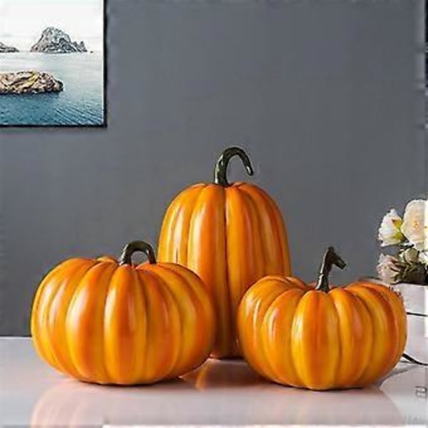 Jul Halloween Dekoration Harts Ornament Pumpa för Festival Party Dekor Höst C