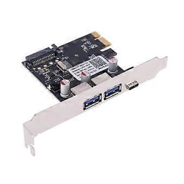 Pöytätietokoneen PCIe - USB-laajennuskortti, USB3.0 TypeA ja USB3.1 TypeC