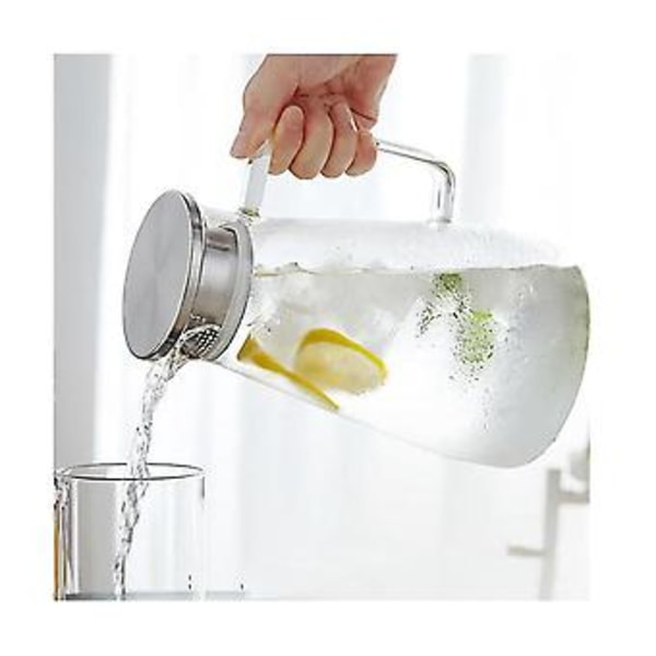 Glaskaraffel, Karaffel med låg, Ant Borosilikatkaraffel, D Varm Og