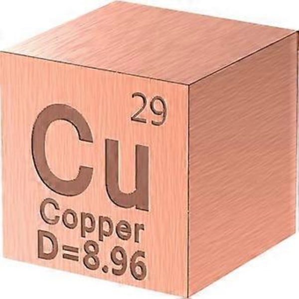 10 Stk. Metal Element-Kuber - Densitet-Kube Sæt til En Periodisk Tabel over Grundstoffer Samling - (0,39 Tommer/10 mm)