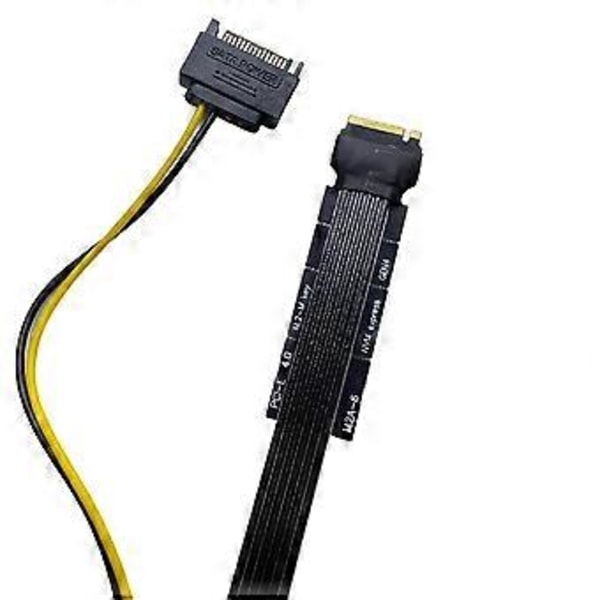 Hopeapinnoitettu M.2 NVME - U.2 U.3 SSD-sovitin PCI-E 4.0 GEN4 Nopea Riser-jatkokaapeli (C)