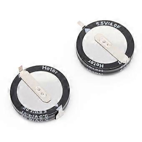 2 stk. 4.0F 5.5 V Super Kondensator H-Type Knap til Smart Kapacitans Universal