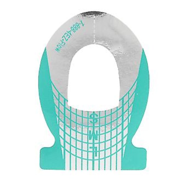 100 stk. Negle Manicure Form Holder Negle Kunst Tip Forlænger Guide Sticker Manicure Værktøj (YC06)