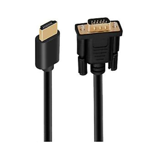 -kompatibel till VGA, 1,8 m -kompatibel till VGA-kabel kompatibel för dator, stationär dator, bärbar dator