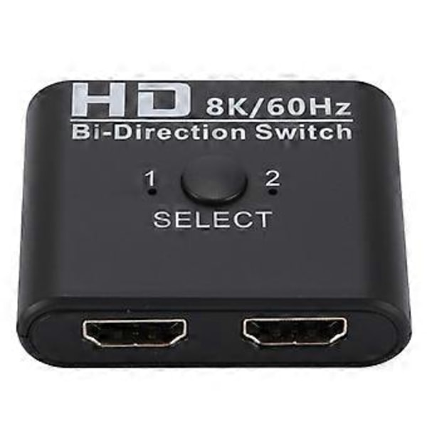 4K X 2K-kompatibel Switch Bi-Direction 2 Portar Splitter Switch för Laptop PC /4 TV Box Adapter(B)