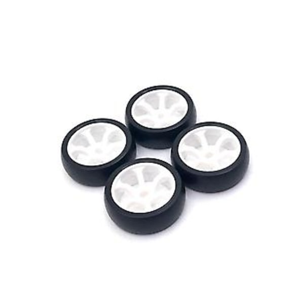 8st Hårda Plast Däck Hjul För 284131 K969 K989 P929 Mini-z Mini-q Mini-d 1/28 Rc Bil Uppgradering