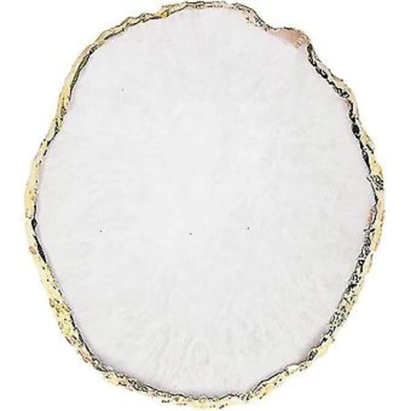 Resin Neglekunst Palette, Neglelak Farve Blandingspalette Neglemaleri Display Bakke Negle DIY Forsyninger (hvid)