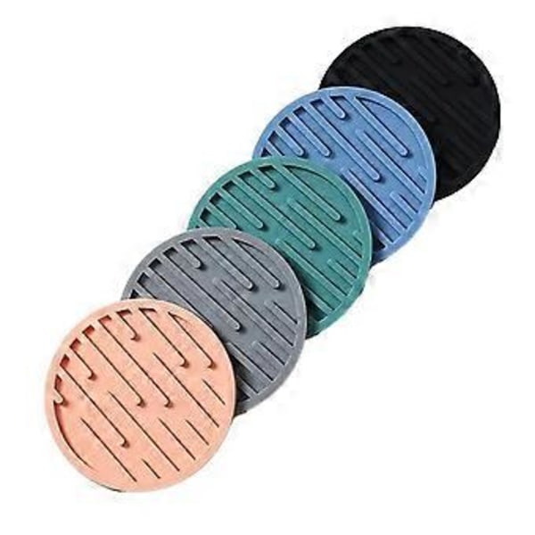 20 st 10 cm Silikonunderlägg Runda Värmebeständiga Gummi Te Kopp Matta Dryck Kaffemugg Dryckeshållare Pad Dekor Matta