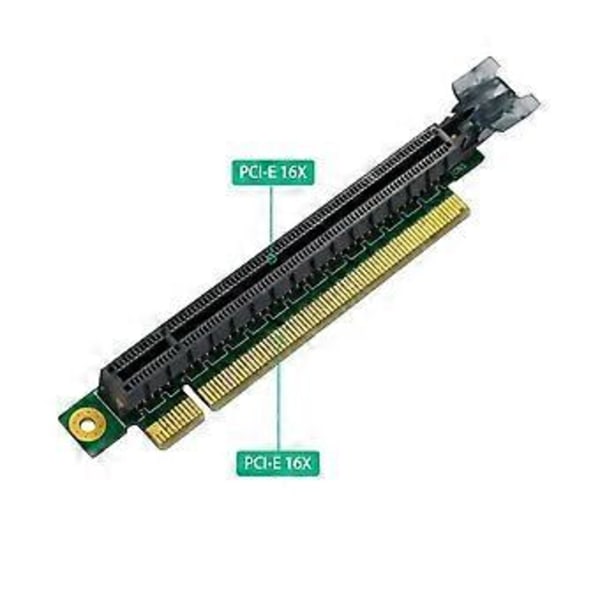 PCIE 16X Riser Card Adapter PCI Express 3.0 PCI-E til PCI-E 16X Slot Konverter 90 Graders Konnektorer til 1U Server
