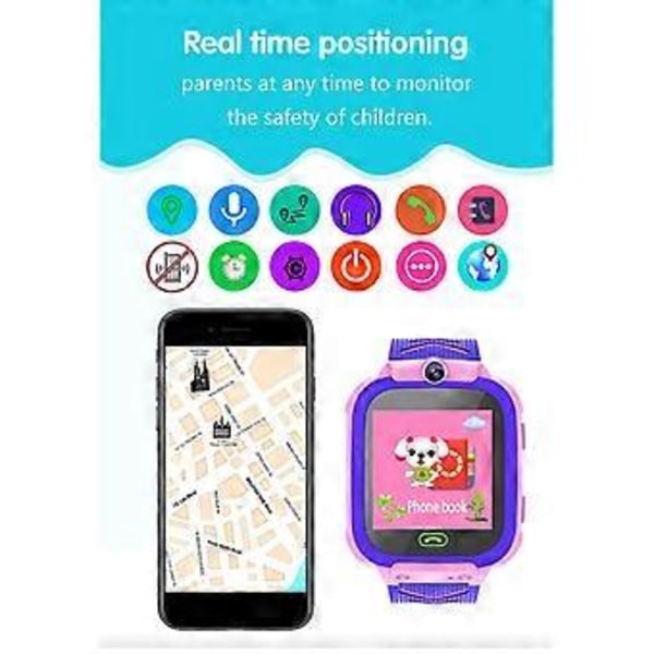 för Smart Armbandsklocka Locator Plats GPS SOS Vattentät Kamera Klockor för