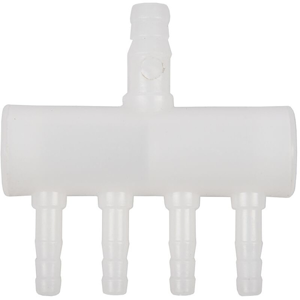 Plastik 4-vejs akvarie ilt slange fitting splitter manifold