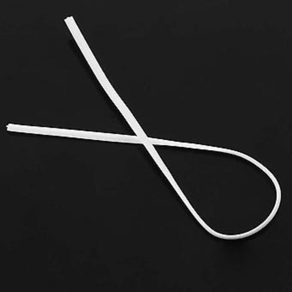 130st Kabelorganiserare Bindande Förpackning Tråd Twist Ties Vit 150x2.2mm
