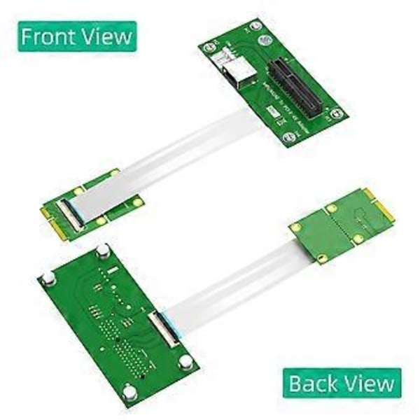 Mini PCI-E - PCI-E X4 -jatkokaapeli nousukaapelilla ja nopealla FPC-kaapelilla magneettityynyllä, B