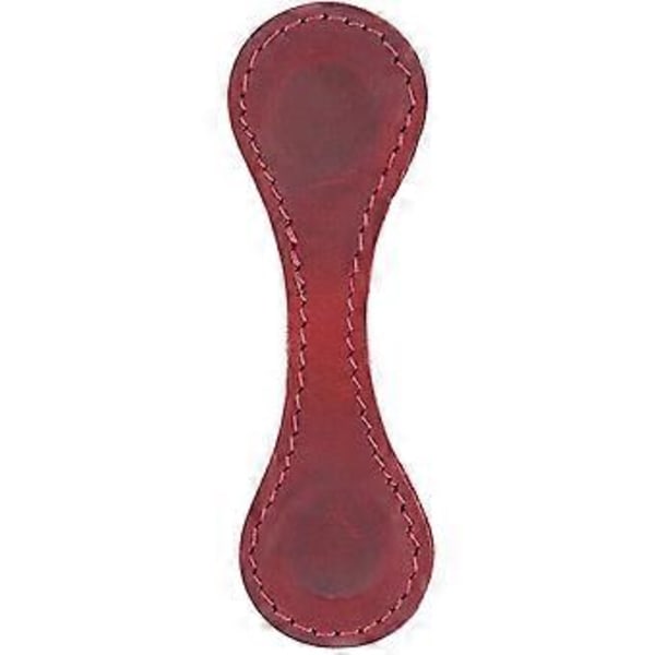 Magneettinen kirjanmerkki, johon on kaiverrettu inspiroiva teksti, nahkainen magneettinen kirjanmerkkipidike, vihreä