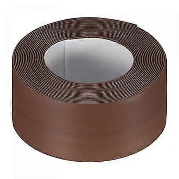 Vedenpitävä tiivistenauha itseliimautuva 1,5\" leveä x 10,5' pitkä PVC-tiivistenauha keittiöön ja kylpyhuoneeseen, ruskea