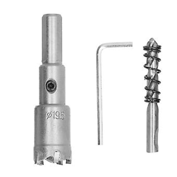 Hålsåg Borr Metallblad Triangel Skaft 19.5mm Tillbehör Ersättning