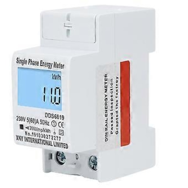 Elektronisk energimätare multifunktionell enfas digital display hushållsapparater