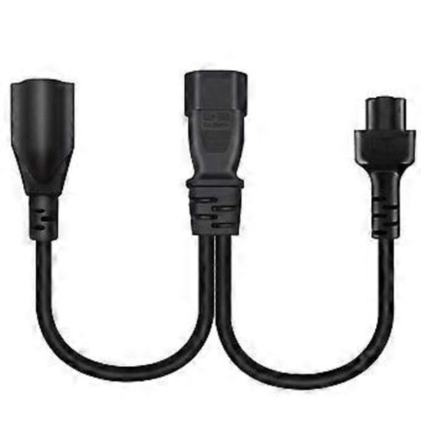IEC320-C14 Han til IEC320-C5 +5-20R Hun Adapterledning Y-splitter Strømledning