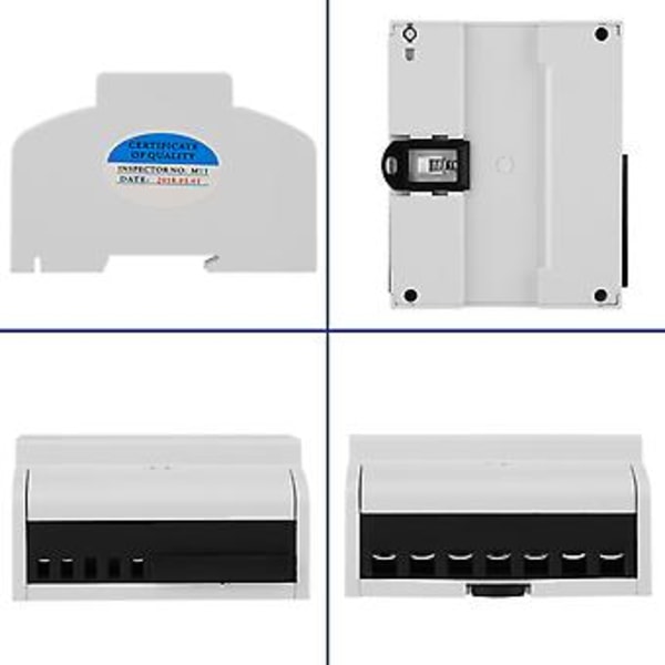 1 st 220V /380V Digital 3-fas 4 Tråd 7P DIN-Skena Elmätare Elektronisk KWh Mätare 15(60)A