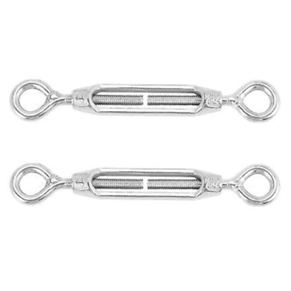 Rustfrit stål 304 øje & øje spændskrue wire reb spænding (5 stk)