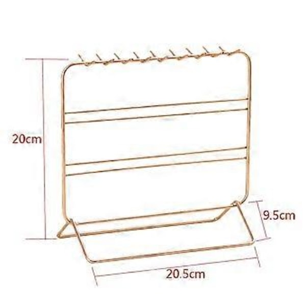 Smyckesställ Hållare Örhängen och Halsband Displayställ Armband Display, Smyckesorganisatör