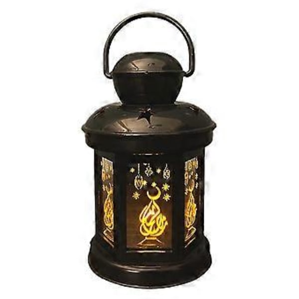 Ramadan LED Lanternelys Eid Mubarak Ornamenter Lampe Eid Ramadan Hjemmefest Dekor