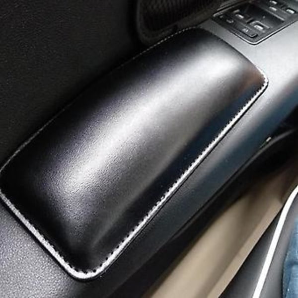Universell Knäskydd i Läder för Bil, Elastisk Kudde, Memory Foam Benkudde