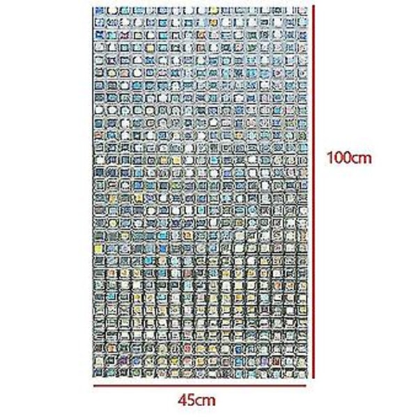 Sateenkaari Koristeellinen Ikkunakalvo Sävytty Staattinen Itseliimautuva Kiinnittyvä Lasitarra 3D Mosaiikki Yksityisyys G