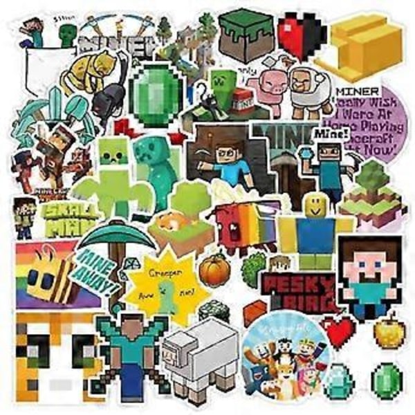 Minecrafted Tema Klistermärken