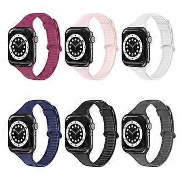 Til Iwatch-Series 3 4 5 6/SE til Smart Watch Rem Dråbesikker Svedtæt Håndledsrem