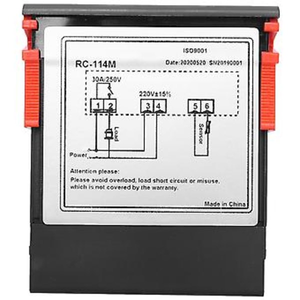 /30a Digital Temperatur Rc-114m Tat Relæ Udgang -30~300 Grader Med Ntc Sen