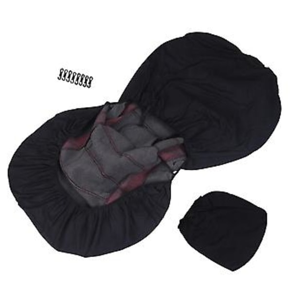 Fram Bilsöverdrag Fram Airbag Redo Sport Bucket Överdrag, 2-delars Set Bilöverdrag (svart + Röd)