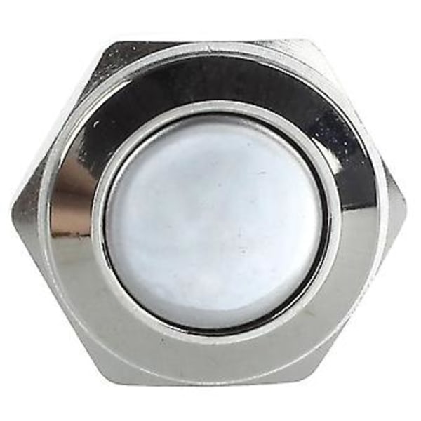 16mm Planmonteret Momentær SPST Rustfri Rund Trykknapkontakt