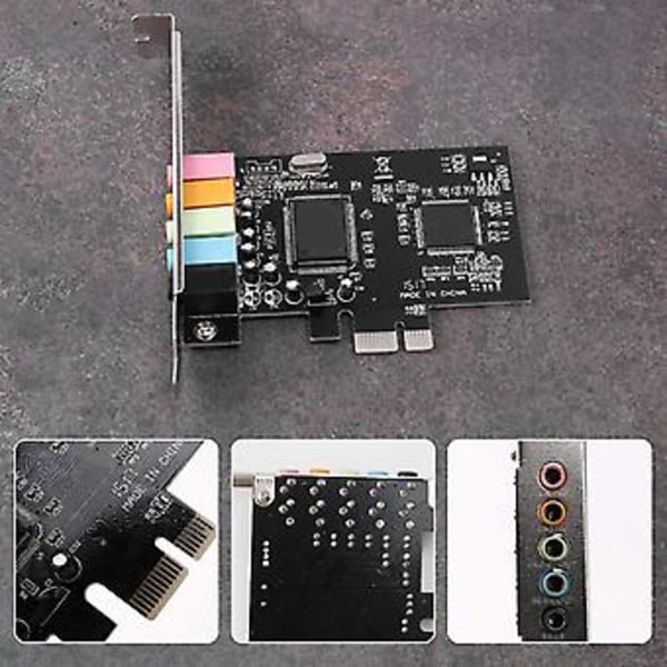 Pcie Lyd 5.1, Pci Surround 3d O For PC Med Høy Lydytelse
