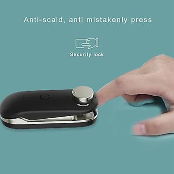 Mini Poseforsegler, Håndholdt Er Bærbar Poseforsegler Usb Genopladelig Rejse Til Sæt Mad
