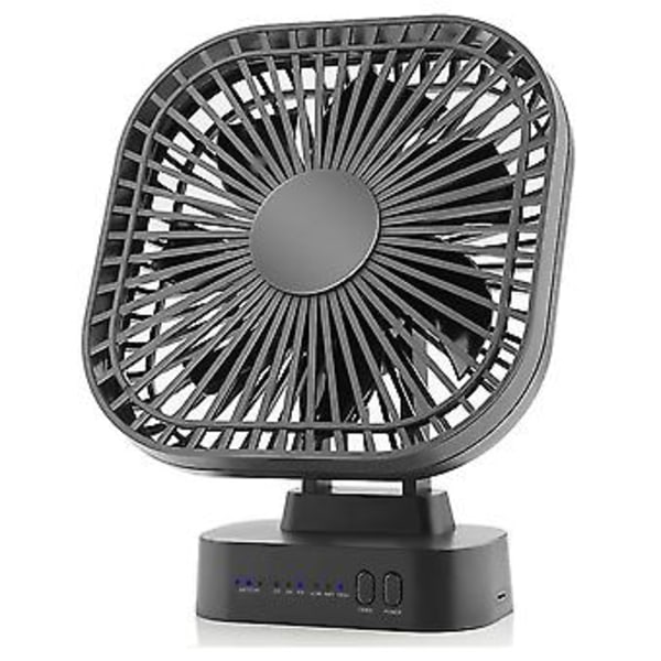 Mini Genopladelig USB Bordventilator med R Foldbar 3 Hastigheder 7 Blade Bærbar Støjsvag Ventilator Til