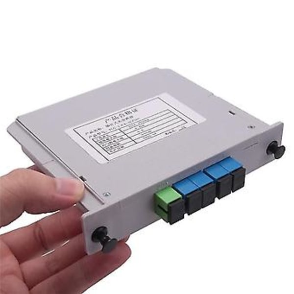 1:4 Fiberoptisk Plc Splitter Sc/upc 1x4 Lgx Boks Kassett Kort Innsetting Plc Splitter Modul