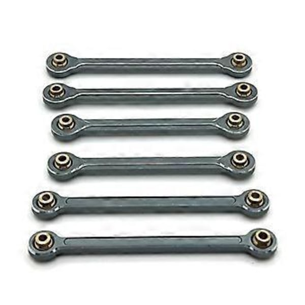 RC Bil Uppgradering Dragstång Länkstång Styrstång Set för 1/10 10208 RC Bil Uppgraderingsdelar Grå