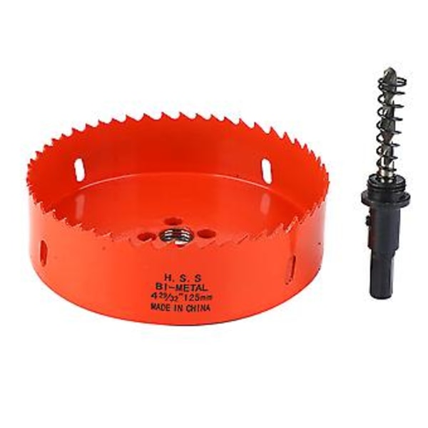 M42 Bi-Metal Hulsav 125mm, Metalpladeskærer, Hulsavs Borebit, Holdbar & Effektiv til Boring