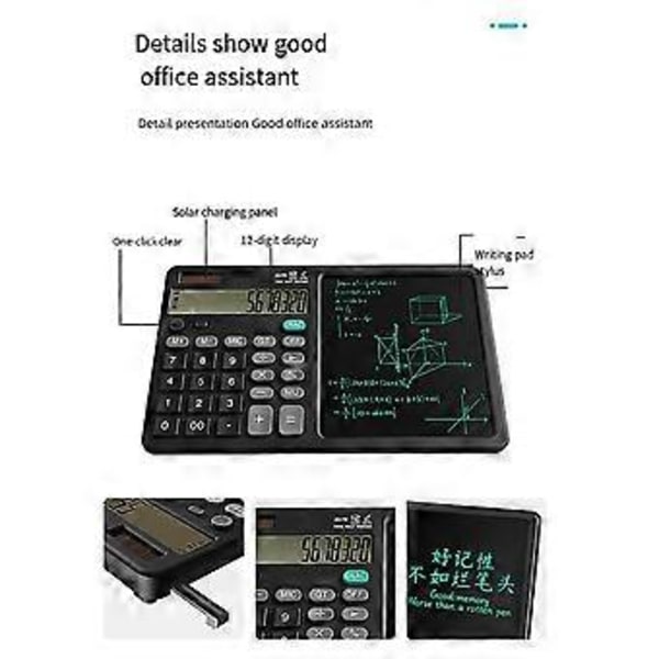 ZH70 Håndskrift Tablet Desktop Lommeregner Finansiel Regnskab Lommeregner Kontor Skrivning Kladde Memo Håndskrift Tablet