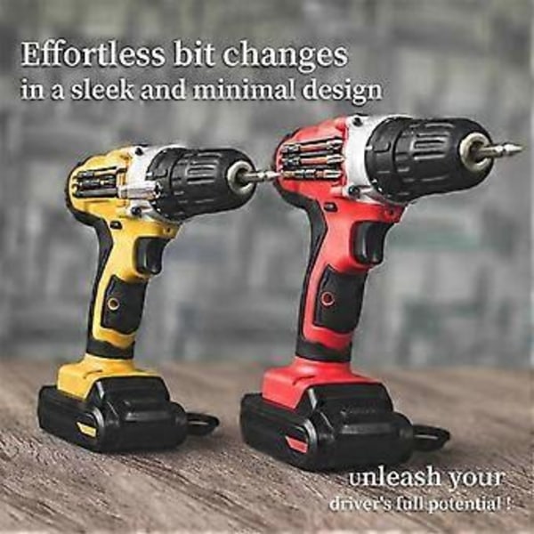 2 STK Magnetisk Bitsholder med Lim for Slagdrivere Bor for Skrutrekkerbits Holder Bor Elektroverktøy Deler