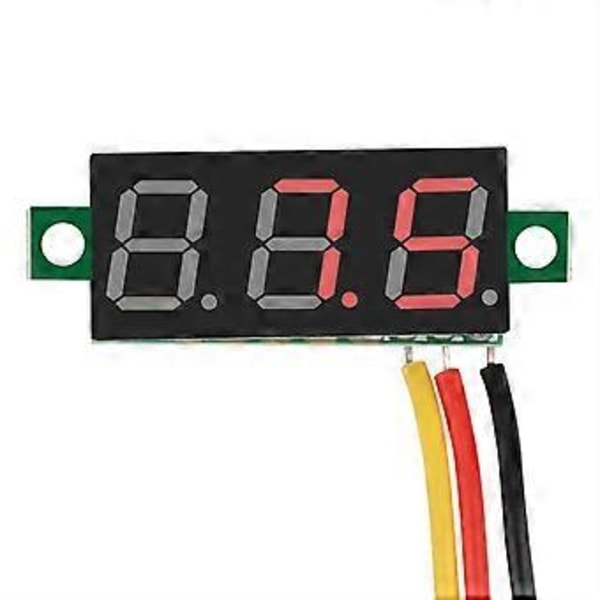 1st Digital 0.28LED Display Voltmeter DC Strömmätare Panel 0~100V (Röd)
