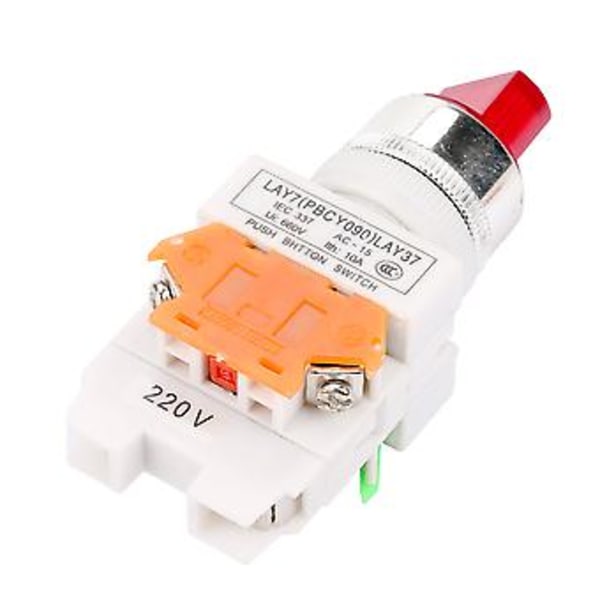 2-läges Vridomkopplare med Självlåsning och LED LAY37-11XD /2