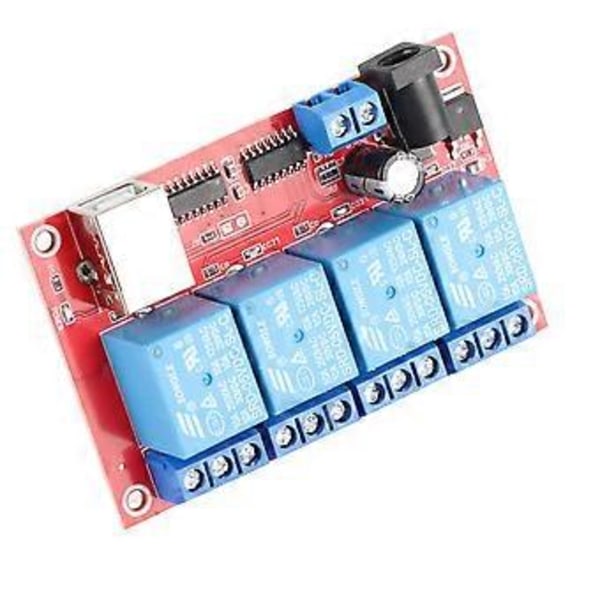 4-kanavainen relemoduuli USB-vapaa DC-relekortti tietokoneohjaus PLC-kortti 3 toimintatilaa 5V