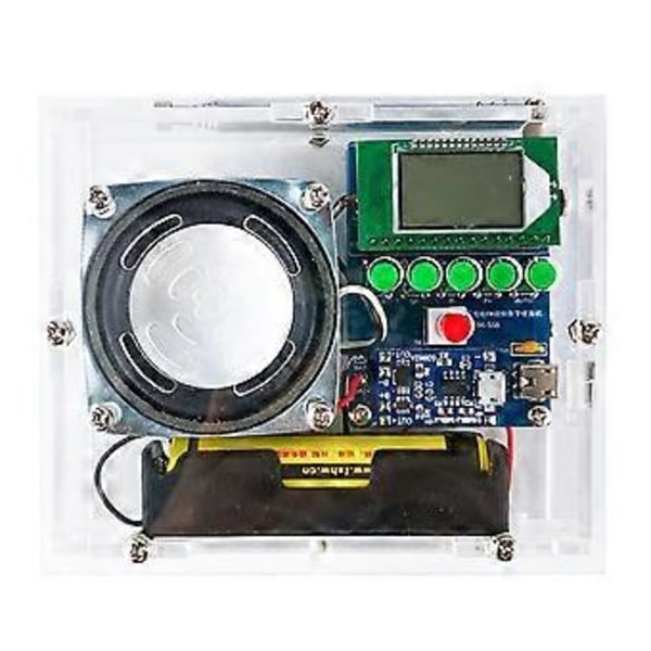 FM Radio Mottaker Elektronisk Loddesett LCD Skjerm DIY Elektronisk for Selvmontering og Loddepraksis, B-Kit