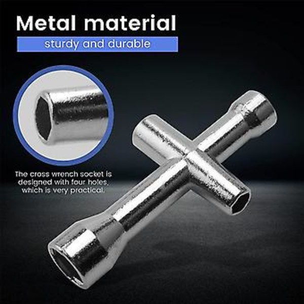 5 kpl 3D-tulostimen S-avain + minihylsy + suutinhaja + 6 mm 7 mm L-avain 3 työkalulle