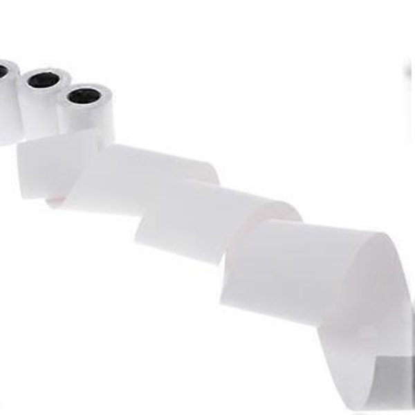 4 Rullar Termiskt Kvittopapper 57x50mm Faktura Biljettutskrift för Foto Termisk Skrivare POS Kassa Kvittorulle
