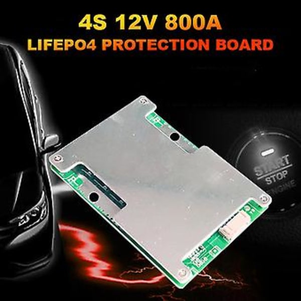4S 12V 800A Po4 Charr Bms -kortti Ba/enhance Pcb -kortilla