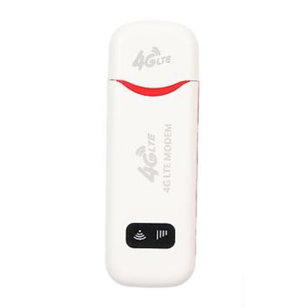 4G Mobilt WiFi SIM-kortplats 300Mbps Upplåsningsbar Pocket Hotspot Enhet Trådlös Nätverksrouter Vit